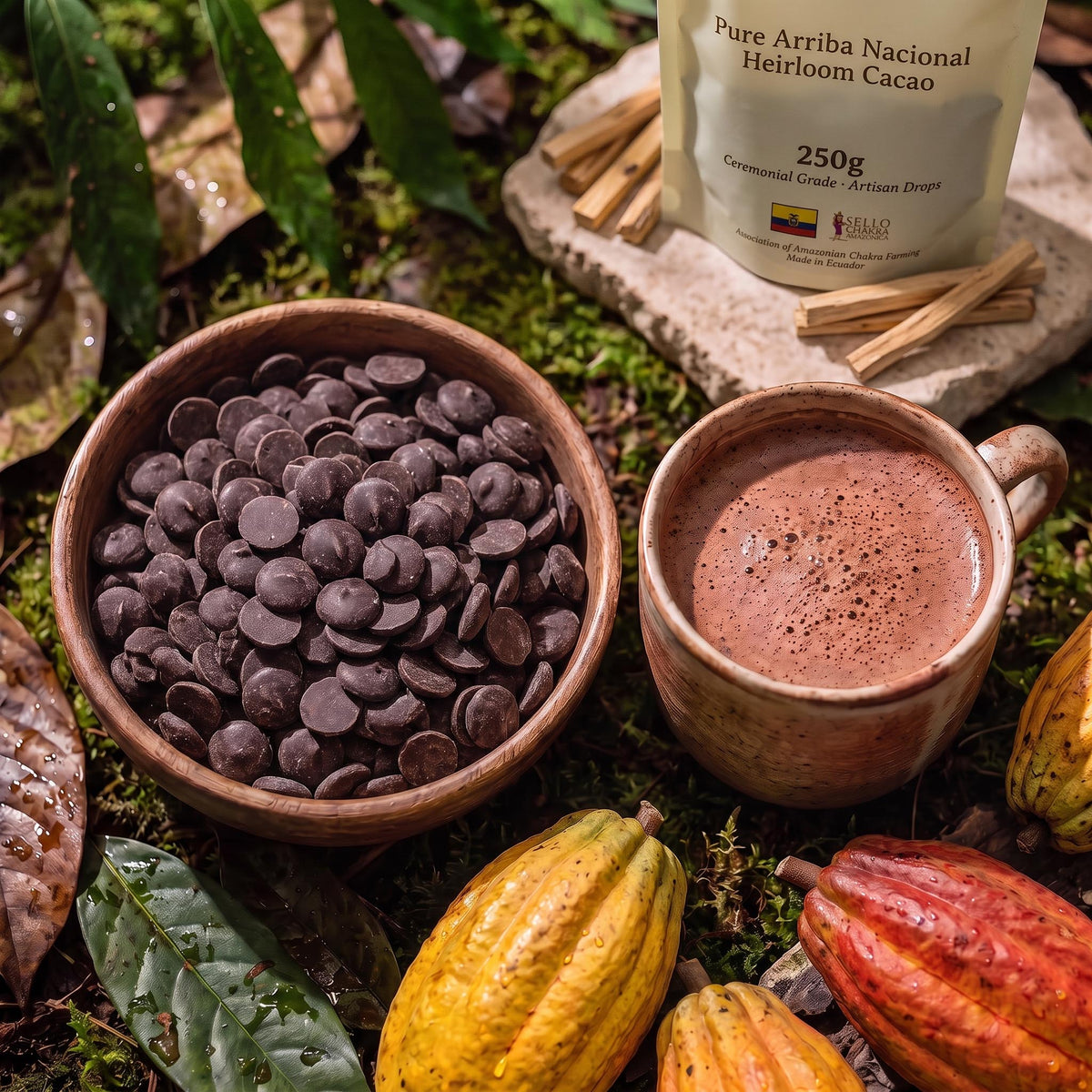 Ceremonial Cacao Drops - 100% Pure Arriba Nacional