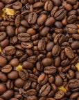 Roasted Witoca Shaman coffee beans with pineapple, passion fruit and star fruit